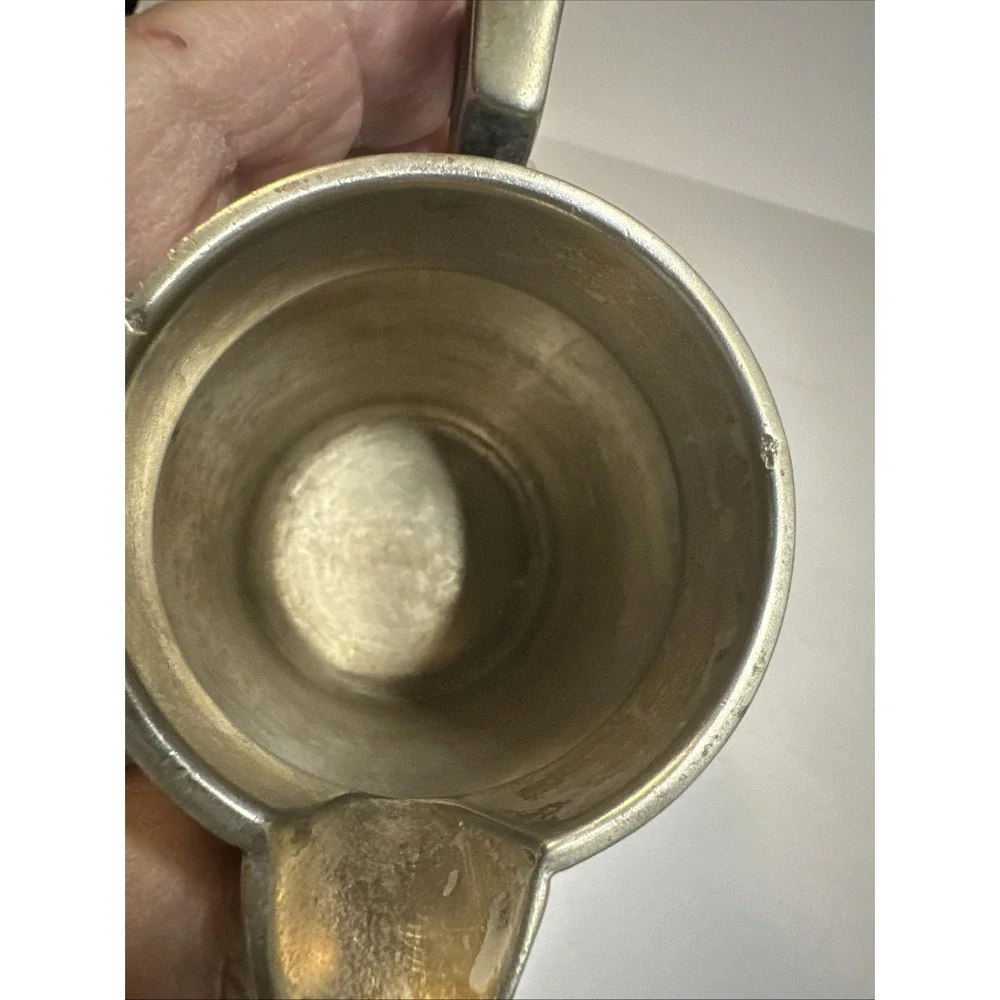 Vintage Wear-Brite Pewter Cream Pitcher Nickel Silver No Lid